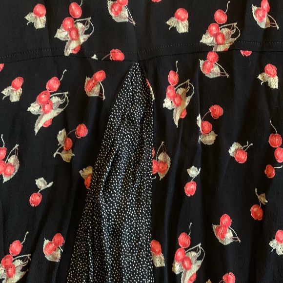 Cherries and polka dots button down blouse by Loco Lindo. - Picture 3 of 5
